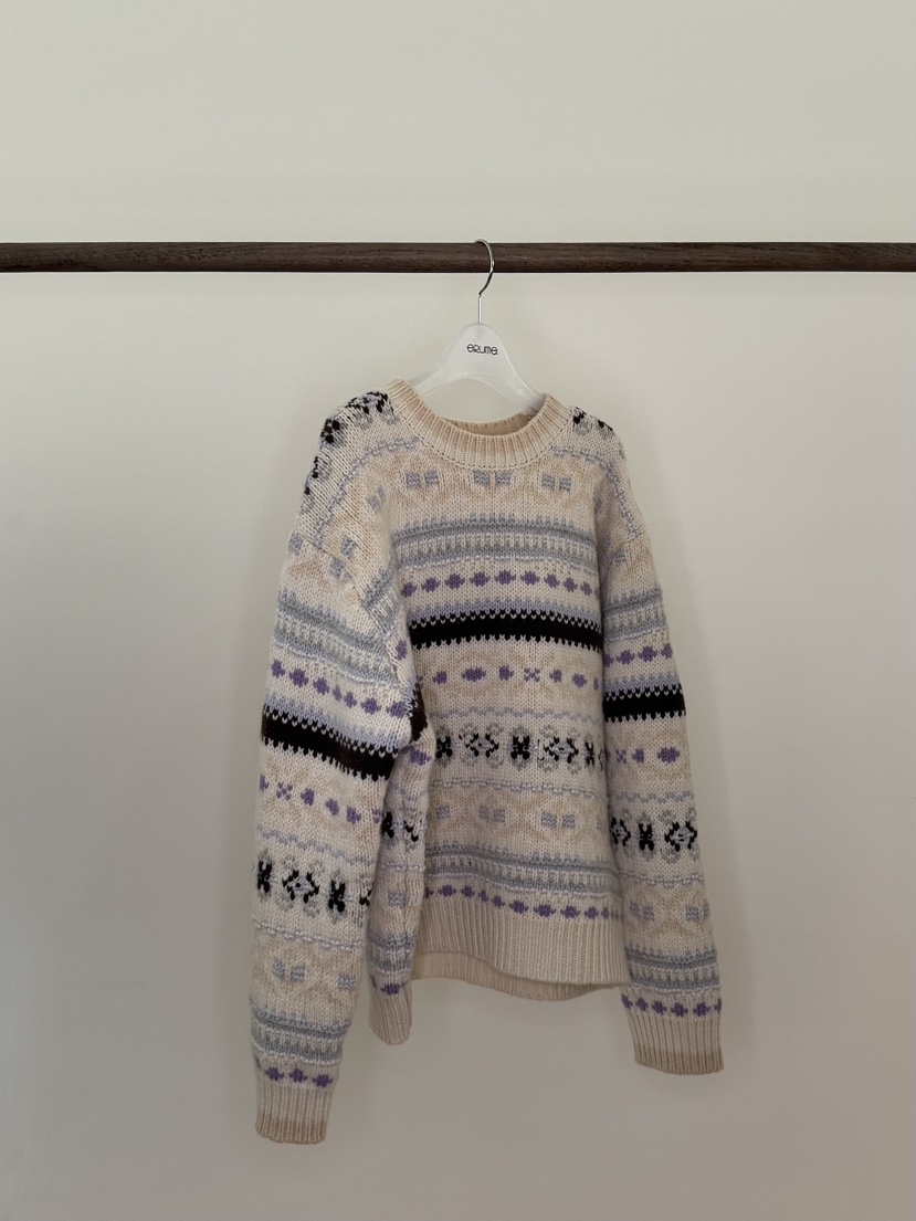 ERUME韓國直郵㊣女裝新款人氣25秋冬推薦真品熱賣針織衫羊毛ERUME針織衫圖色1