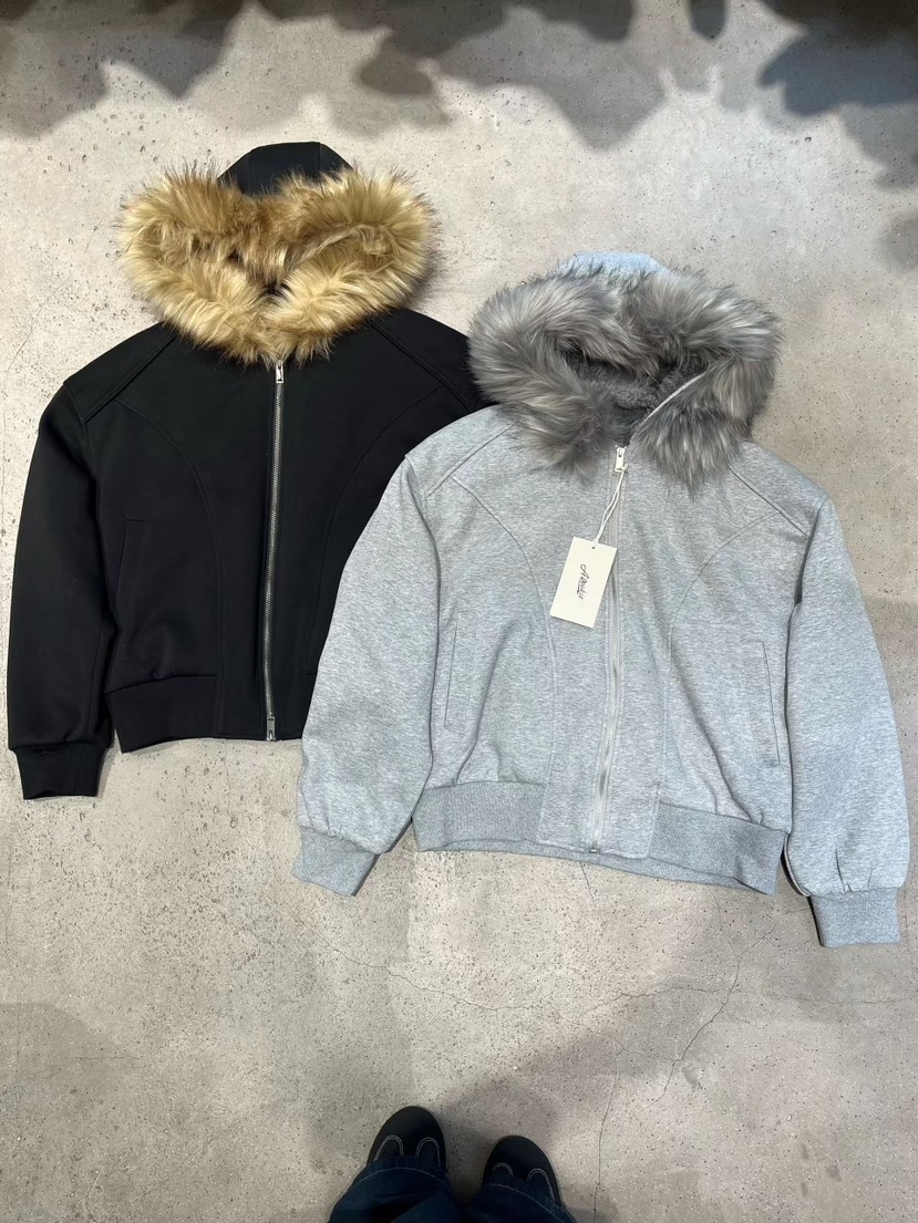 KSUBI韓國直郵㊣女士新品25秋冬推薦時尚夾克連帽拉鏈衫加絨KSUBI夾克