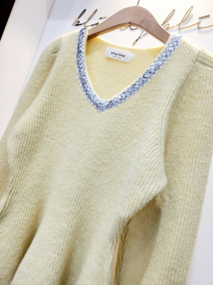 BLING BLING-S東大門㊣代購女裝新品25秋冬休閑時尚針織衫BLING BLING-S針織衫