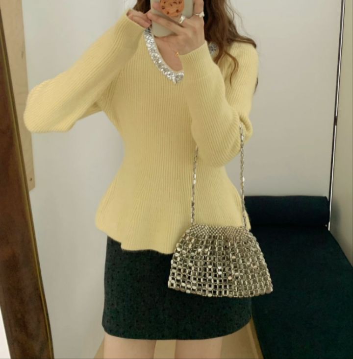 BLING BLING-S東大門㊣代購女裝新品25秋冬休閑時尚針織衫BLING BLING-S針織衫