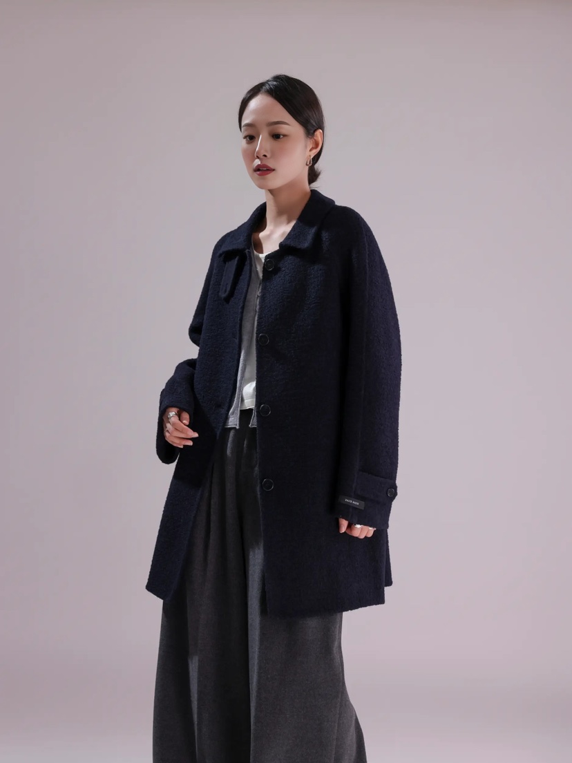 HER東大門㊣直郵女士新品熱賣時尚推薦職業休閑人氣中長款大衣HANNA21中長款大衣