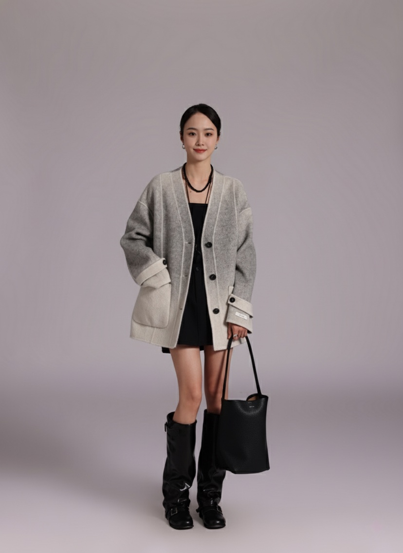 HER東大門㊣直郵女裝新品熱賣真品人氣休閑時尚推薦25秋冬夾克HANNA21夾克