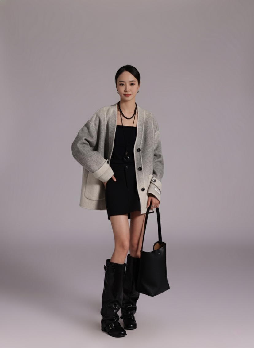 HER東大門㊣直郵女裝新品熱賣真品人氣休閑時尚推薦25秋冬夾克HANNA21夾克