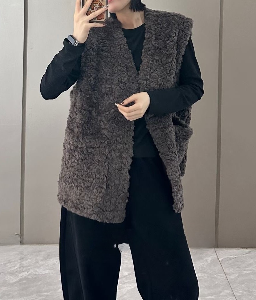 OLA韓國代購㊣女士新款25秋冬人氣熱賣職業真品休閑推薦馬甲mellor/OLA馬甲