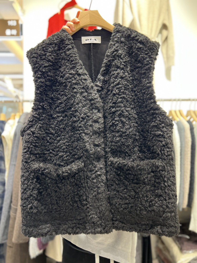 OLA韓國代購㊣女士新款25秋冬人氣熱賣職業真品休閑推薦馬甲mellor/OLA馬甲圖色5