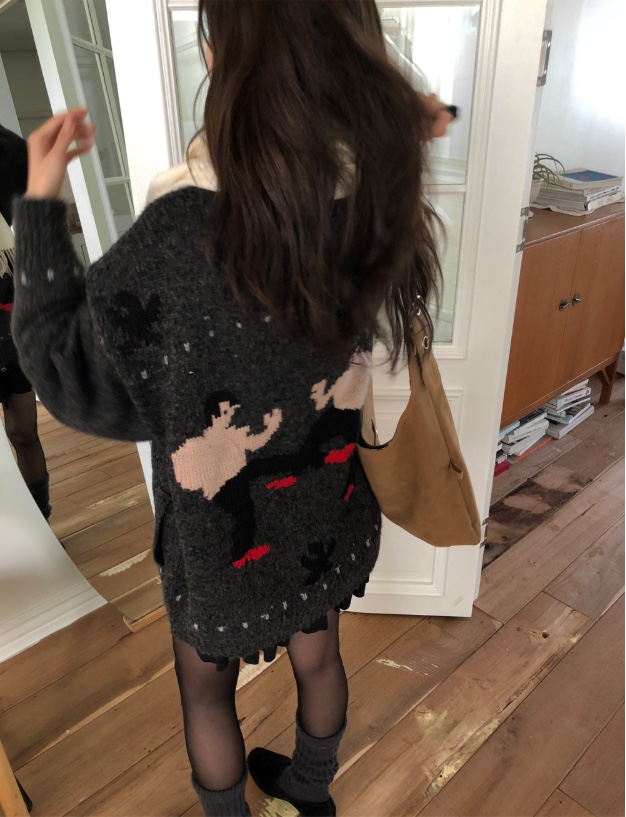 KSUBI韓國直郵㊣女裝新品休閑25秋冬時尚人氣推薦針織衫拉鏈KSUBI針織衫