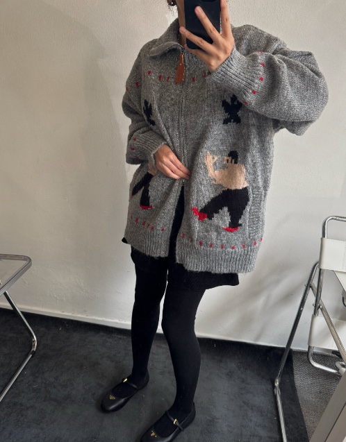 KSUBI韓國直郵㊣女裝新品休閑25秋冬時尚人氣推薦針織衫拉鏈KSUBI針織衫