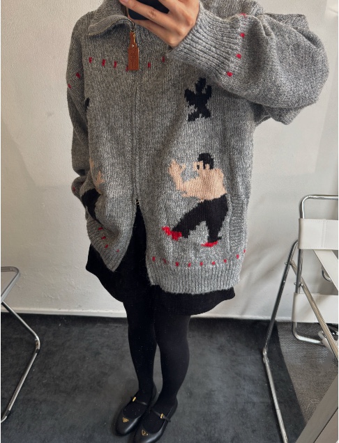 KSUBI韓國直郵㊣女裝新品休閑25秋冬時尚人氣推薦針織衫拉鏈KSUBI針織衫