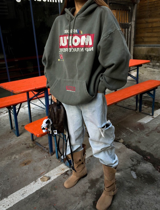 KSUBI韓國直郵㊣女士新品人氣25秋冬熱賣休閑時尚真品職業衛衣KSUBI衛衣圖色1