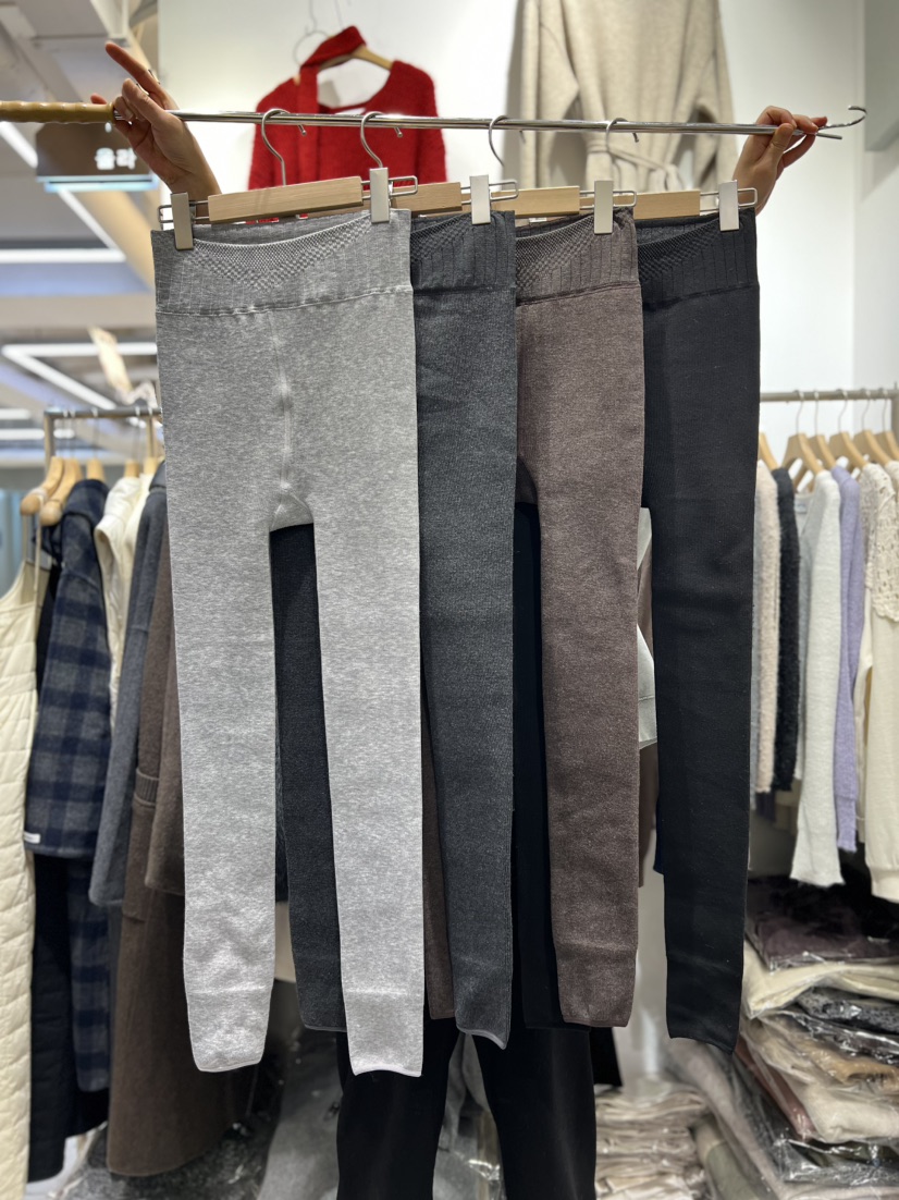 OLA韓國直郵㊣女士新款休閑推薦真品職業熱賣打底褲鯊魚褲加絨mellor/OLA打底褲/鯊魚褲圖色2左二色