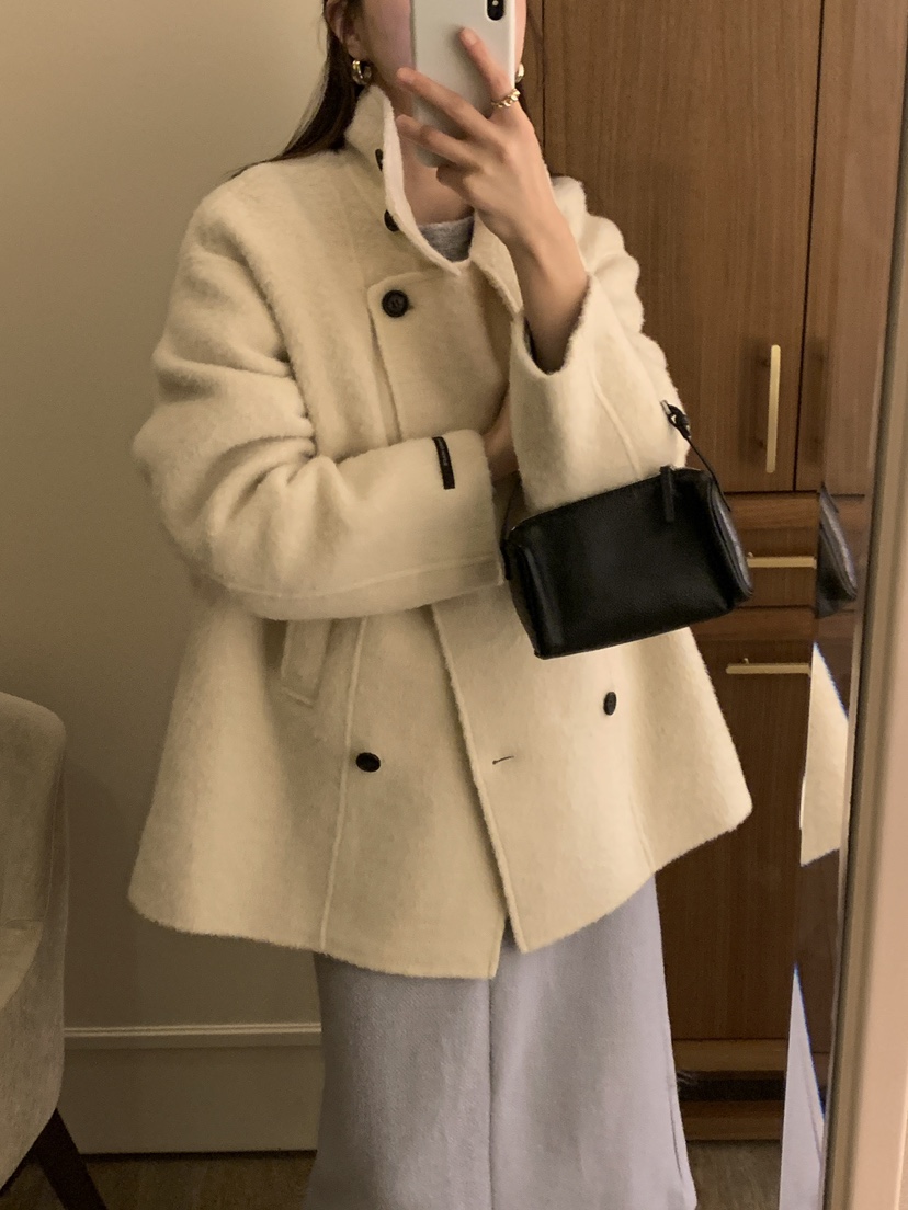 BIEN GARDER韓國代購㊣女裝新品熱賣時尚休閑職業短款大衣BIEN GARDER短款大衣