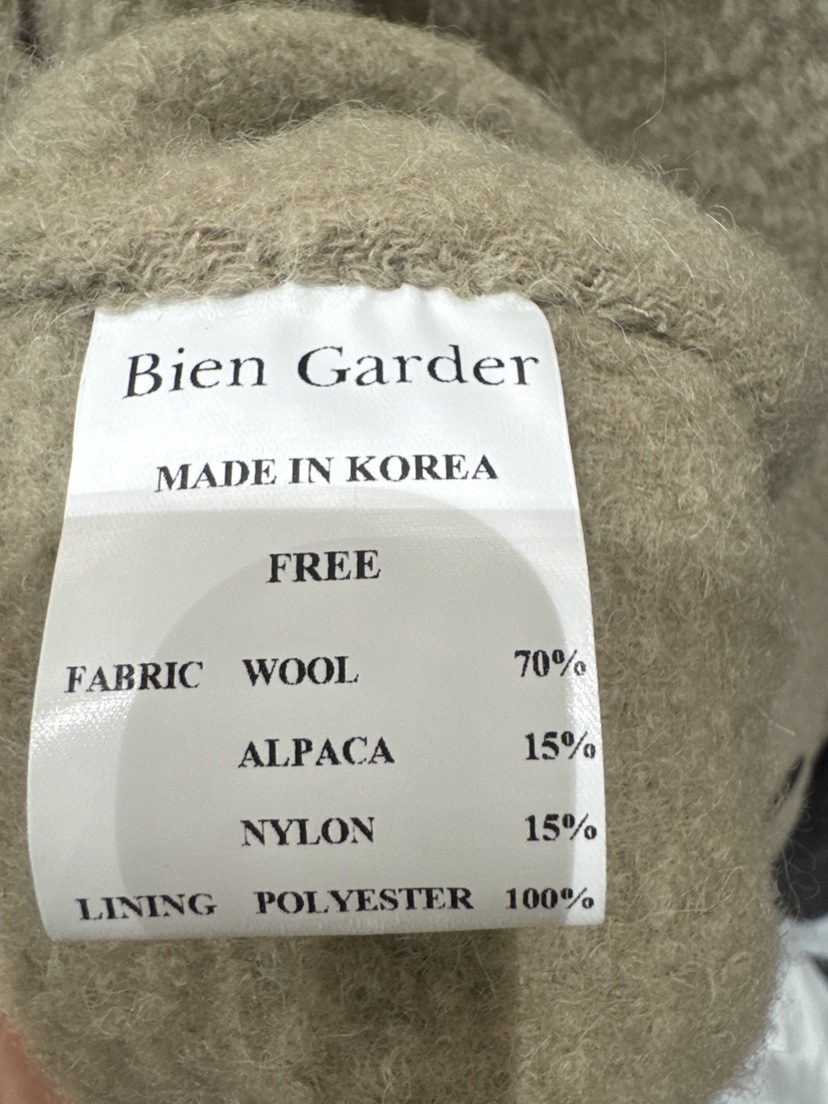 BIEN GARDER韓國代購㊣女裝新品熱賣時尚休閑職業短款大衣BIEN GARDER短款大衣