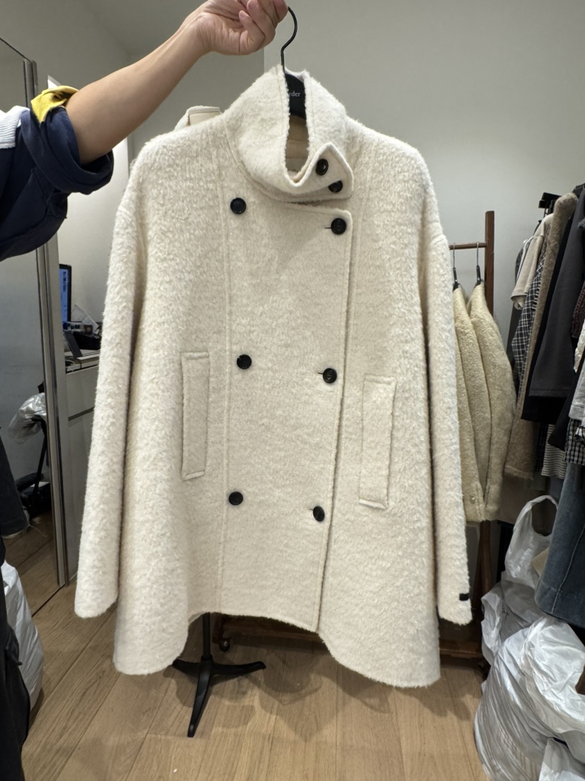 BIEN GARDER韓國代購㊣女裝新品熱賣時尚休閑職業短款大衣BIEN GARDER短款大衣圖色2