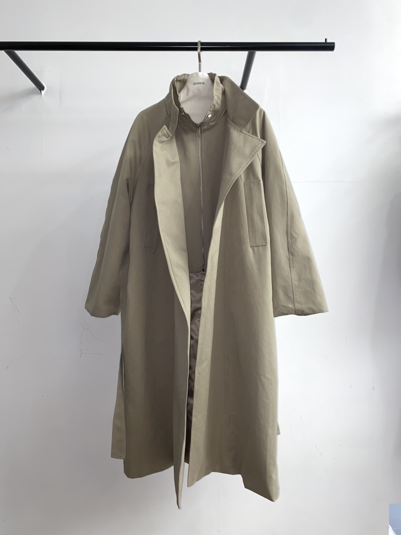 ARBOL韓國代購㊣女士新品25秋冬真品人氣時尚職業休閑長款風衣ARBOL長款風衣