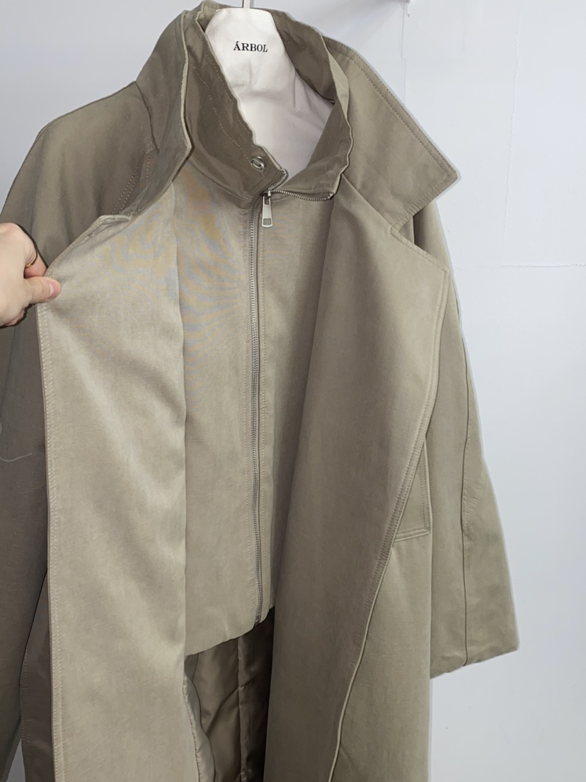 ARBOL韓國代購㊣女士新品25秋冬真品人氣時尚職業休閑長款風衣ARBOL長款風衣