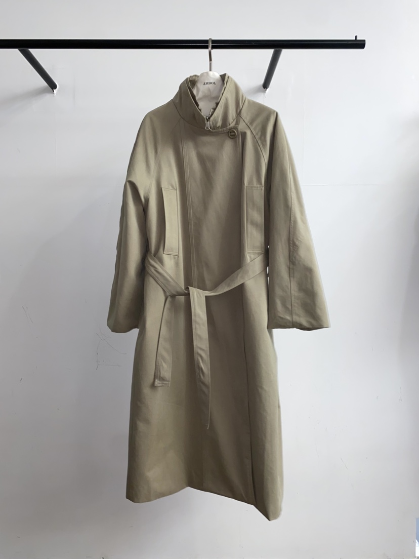 ARBOL韓國代購㊣女士新品25秋冬真品人氣時尚職業休閑長款風衣ARBOL長款風衣圖色1