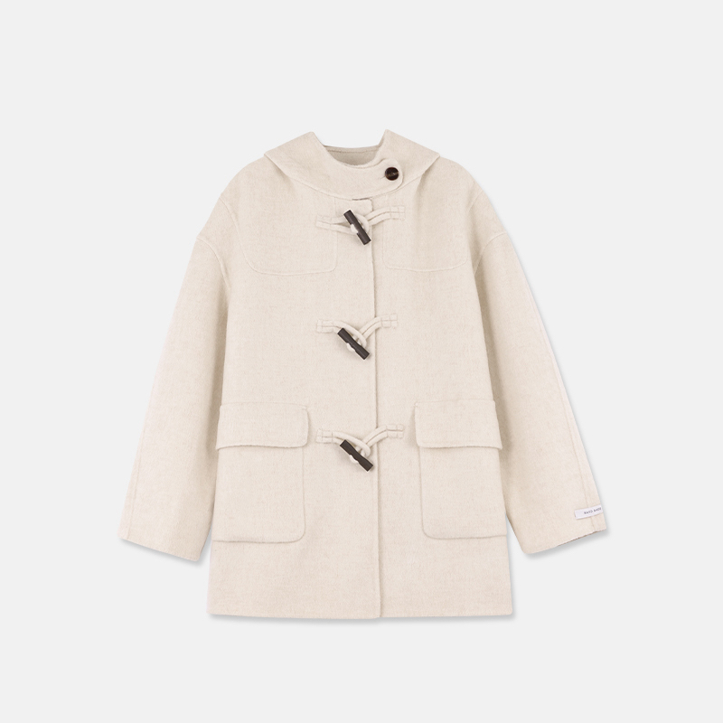 HER韓國直郵㊣女裝新品真品熱賣休閑推薦時尚人氣中長款大衣HANNA21中長款大衣圖色1