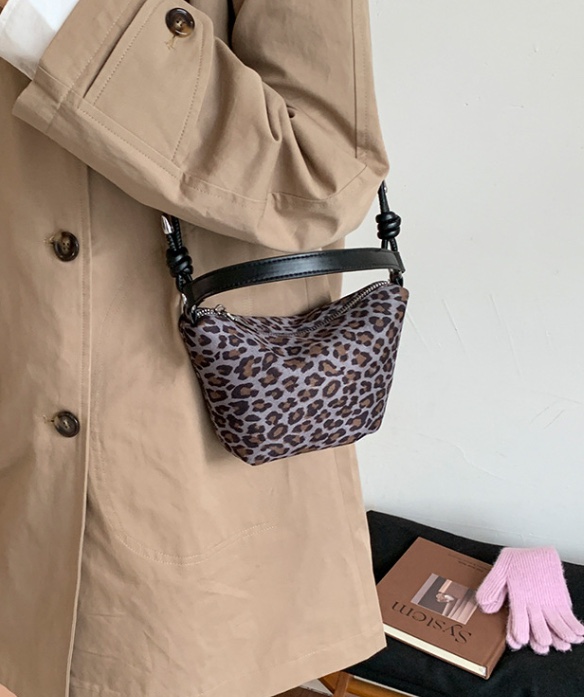 POSH BLUE韓國直郵㊣女裝新款推薦職業真品單肩斜跨包豹紋POSH BLUE單肩/斜跨包