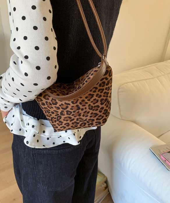 POSH BLUE韓國直郵㊣女裝新款推薦職業真品單肩斜跨包豹紋POSH BLUE單肩/斜跨包