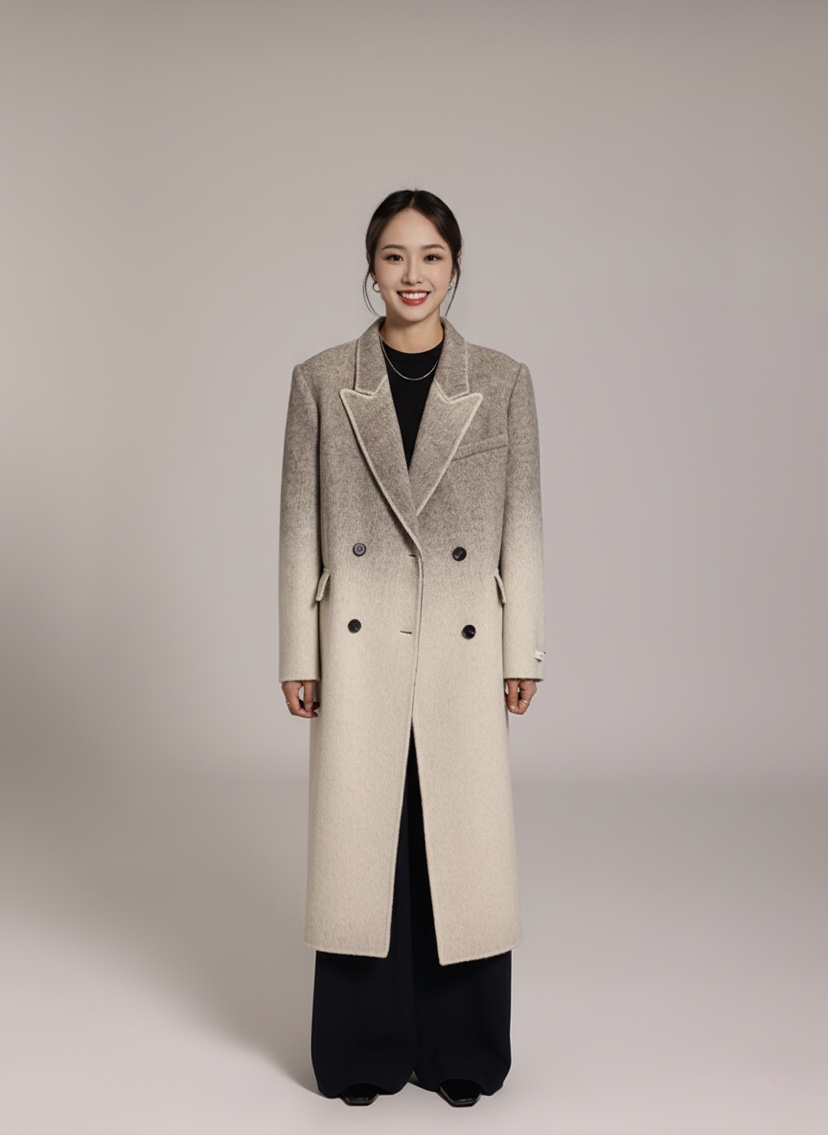 HER韓國代購㊣女裝新品真品熱賣25秋冬推薦時尚人氣中長款大衣HANNA21中長款大衣