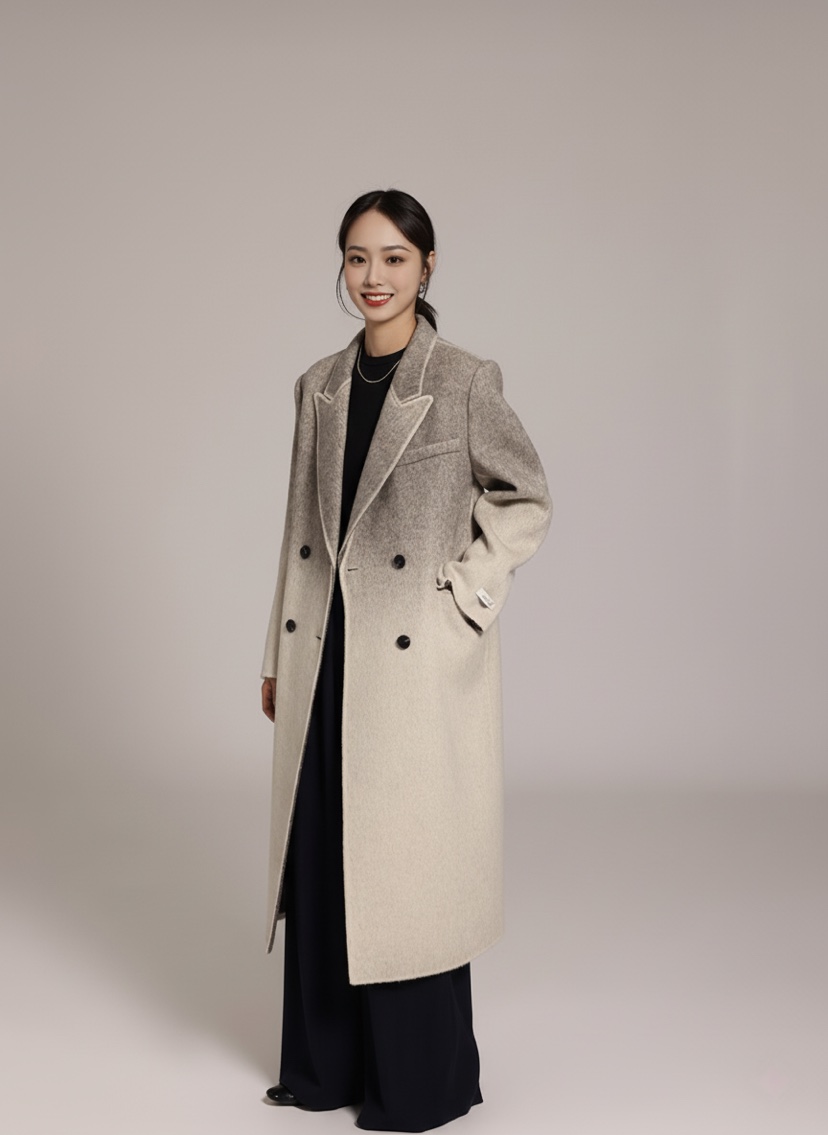 HER韓國代購㊣女裝新品真品熱賣25秋冬推薦時尚人氣中長款大衣HANNA21中長款大衣