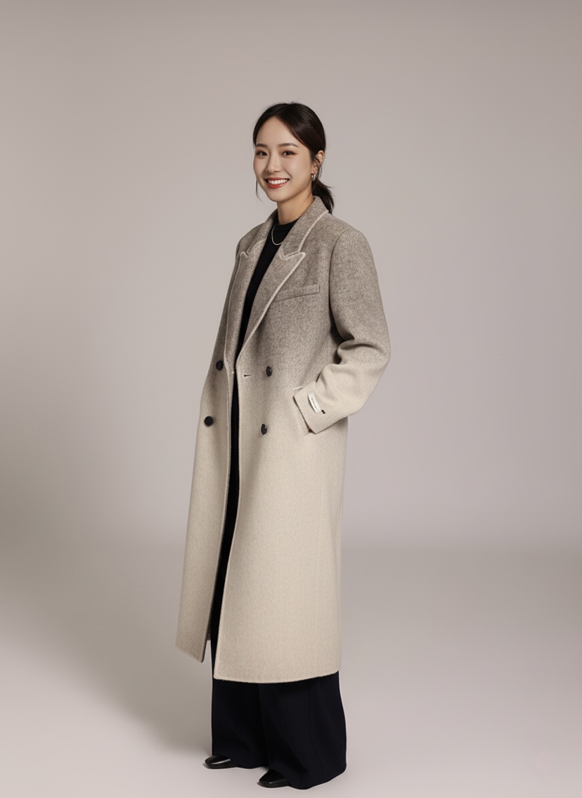 HER韓國代購㊣女裝新品真品熱賣25秋冬推薦時尚人氣中長款大衣HANNA21中長款大衣