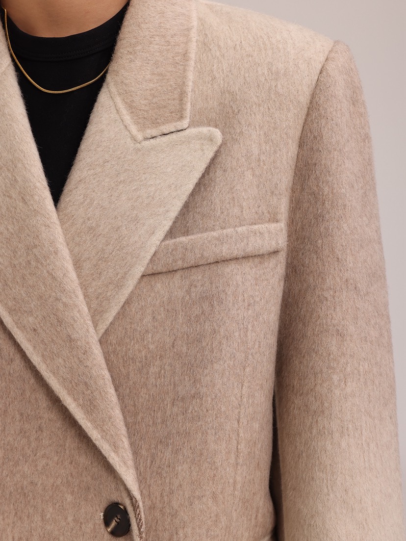 HER韓國代購㊣女裝新品真品熱賣25秋冬推薦時尚人氣中長款大衣HANNA21中長款大衣