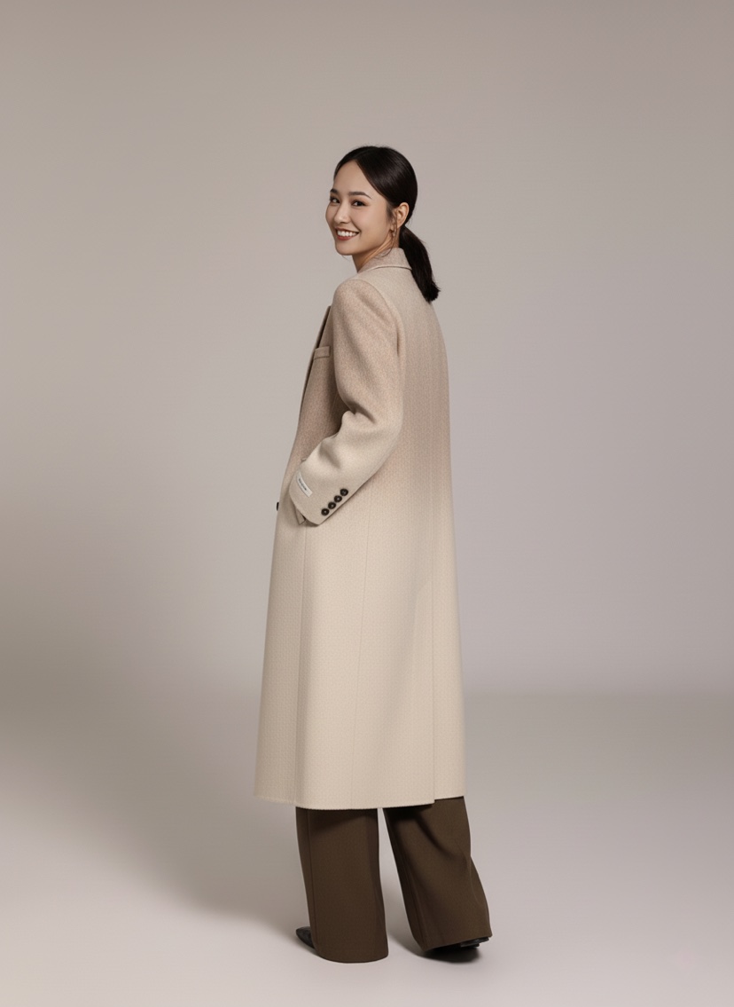 HER韓國代購㊣女裝新品真品熱賣25秋冬推薦時尚人氣中長款大衣HANNA21中長款大衣