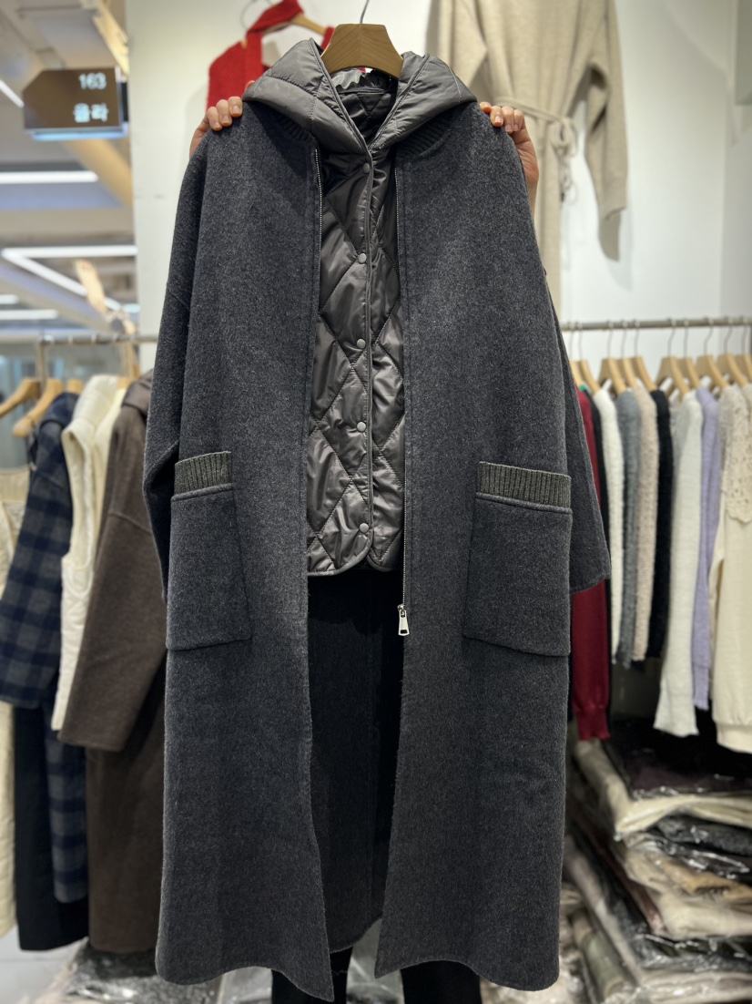 OLA東大門㊣代購女士新品職業推薦休閑25秋冬人氣中長款大衣mellor/OLA中長款大衣圖色3