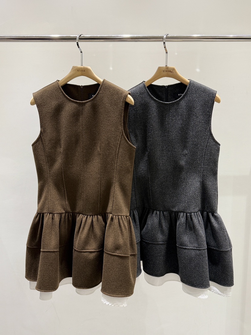 STAGE韓國代購㊣女士新款職業時尚休閑熱賣真品人氣25秋冬連衣裙STAGE連衣裙