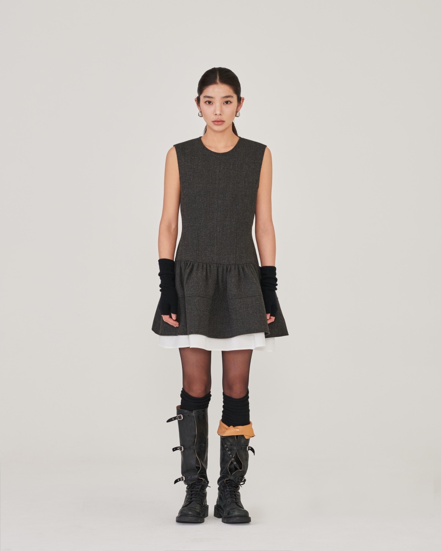 STAGE韓國代購㊣女士新款職業時尚休閑熱賣真品人氣25秋冬連衣裙STAGE連衣裙