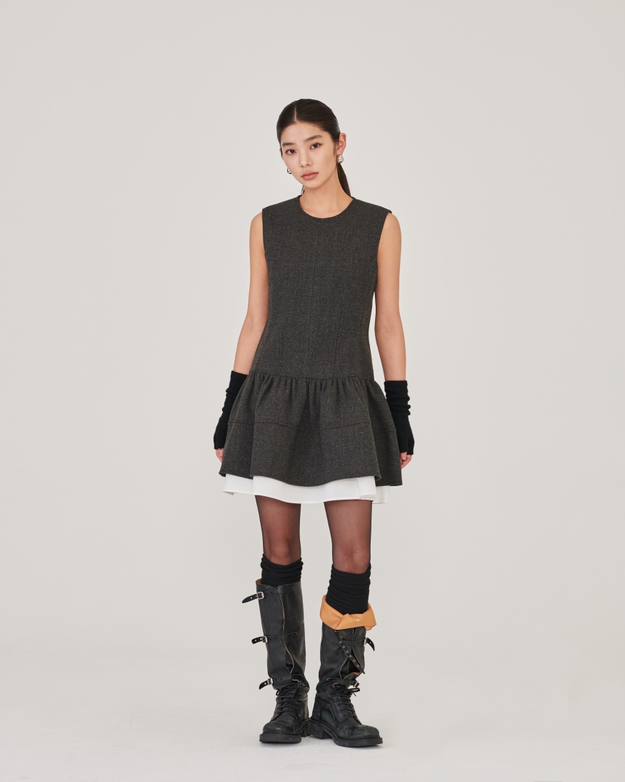 STAGE韓國代購㊣女士新款職業時尚休閑熱賣真品人氣25秋冬連衣裙STAGE連衣裙