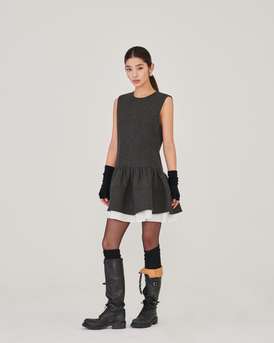 STAGE韓國代購㊣女士新款職業時尚休閑熱賣真品人氣25秋冬連衣裙STAGE連衣裙