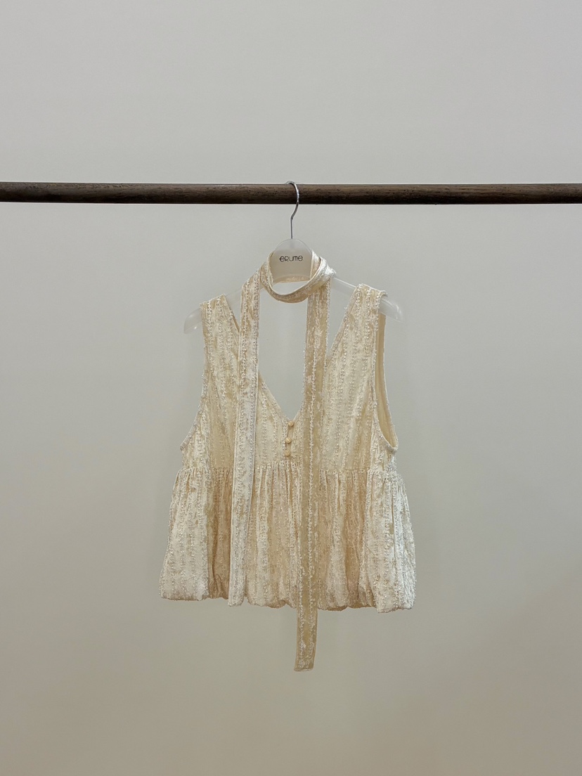 ERUME東大門㊣實拍女裝新款人氣推薦休閑吊帶背心天鵝絨含脖帶ERUME吊帶/背心圖色1