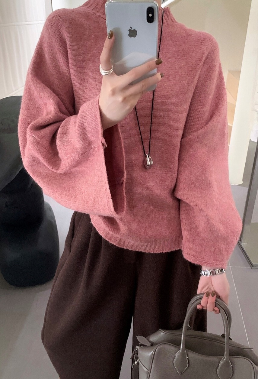 OLA東大門㊣代購女士新品休閑推薦職業人氣時尚25秋冬針織衫mellor/OLA針織衫