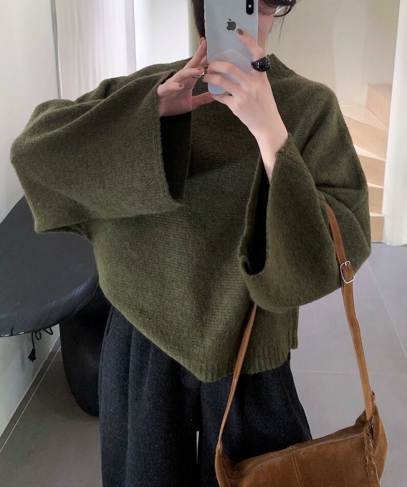 OLA東大門㊣代購女士新品休閑推薦職業人氣時尚25秋冬針織衫mellor/OLA針織衫