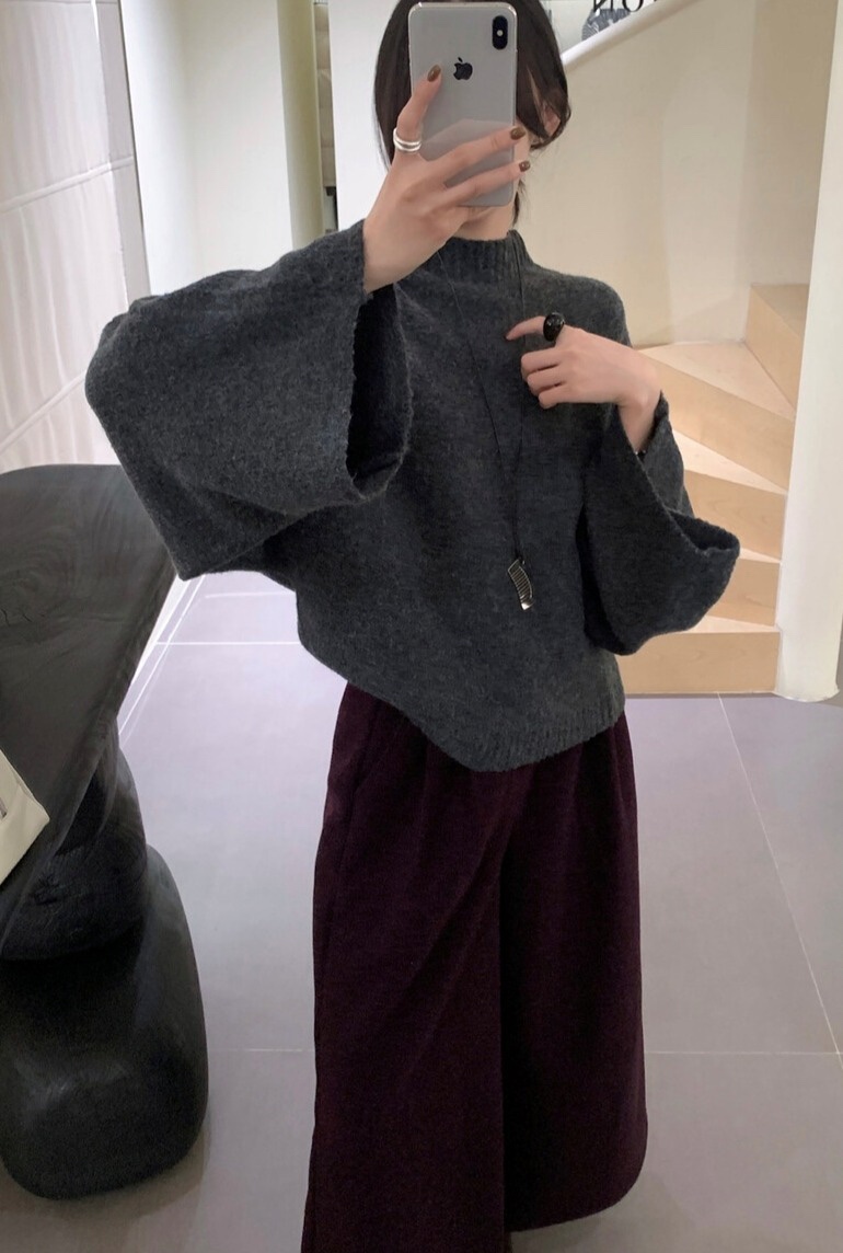 OLA東大門㊣代購女士新品休閑推薦職業人氣時尚25秋冬針織衫mellor/OLA針織衫