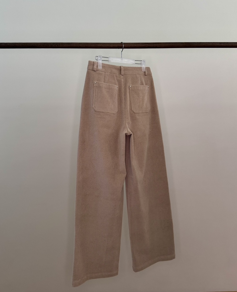 ERUME東大門㊣直郵女裝新款時尚25秋冬職業真品休閑褲燈芯絨ERUME休閑褲