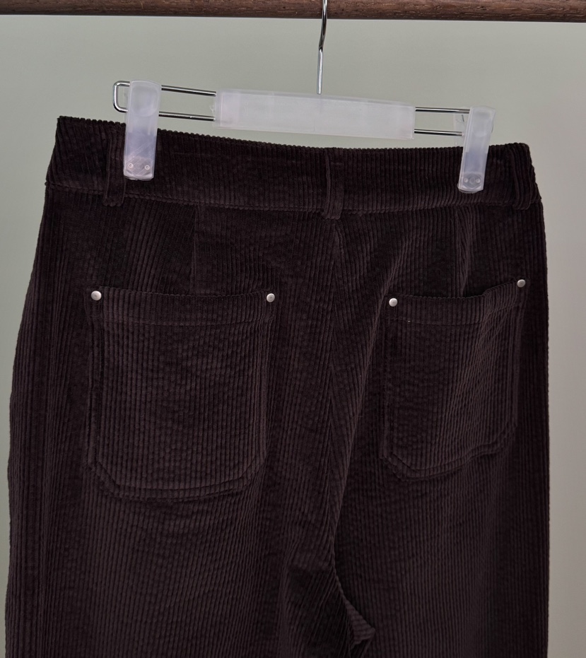 ERUME東大門㊣直郵女裝新款時尚25秋冬職業真品休閑褲燈芯絨ERUME休閑褲