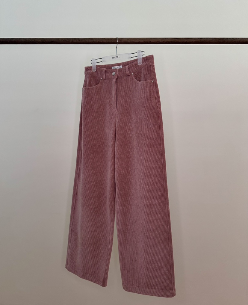 ERUME東大門㊣直郵女裝新款時尚25秋冬職業真品休閑褲燈芯絨ERUME休閑褲圖色2