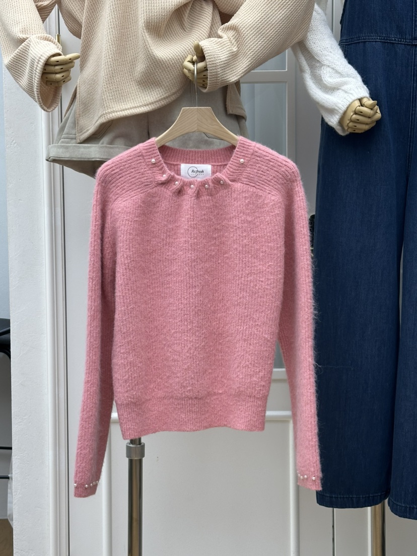 RE:FRESH-L韓國直郵㊣女裝新品推薦休閑真品熱賣時尚針織衫RE:FRESH針織衫圖色2