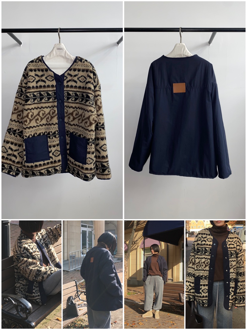 ARBOL東大門㊣直郵女士新品時尚25秋冬職業人氣真品夾克羊毛ARBOL夾克