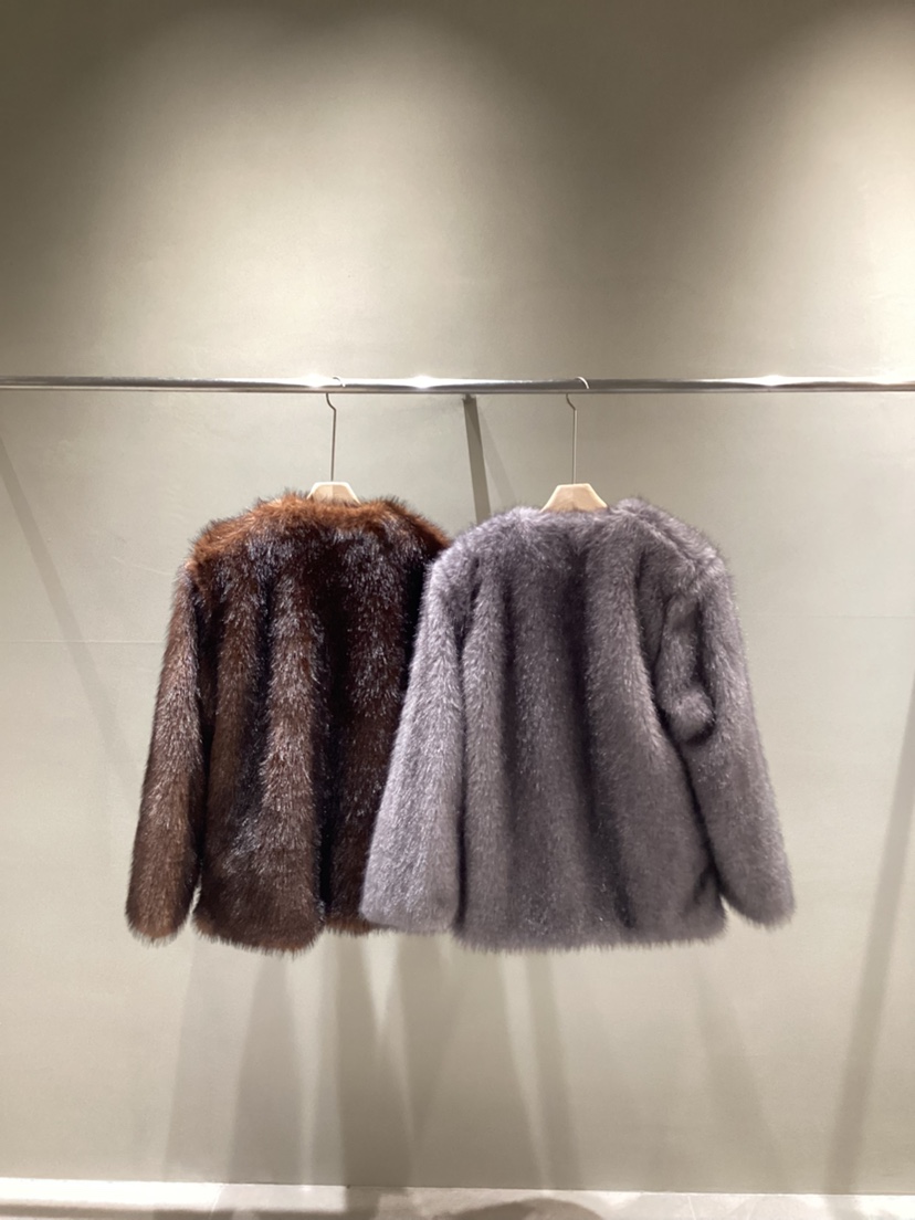 NEAR LEAP-P韓國直郵㊣女裝新款人氣休閑職業推薦短款大衣絨NEAR LEAP短款大衣