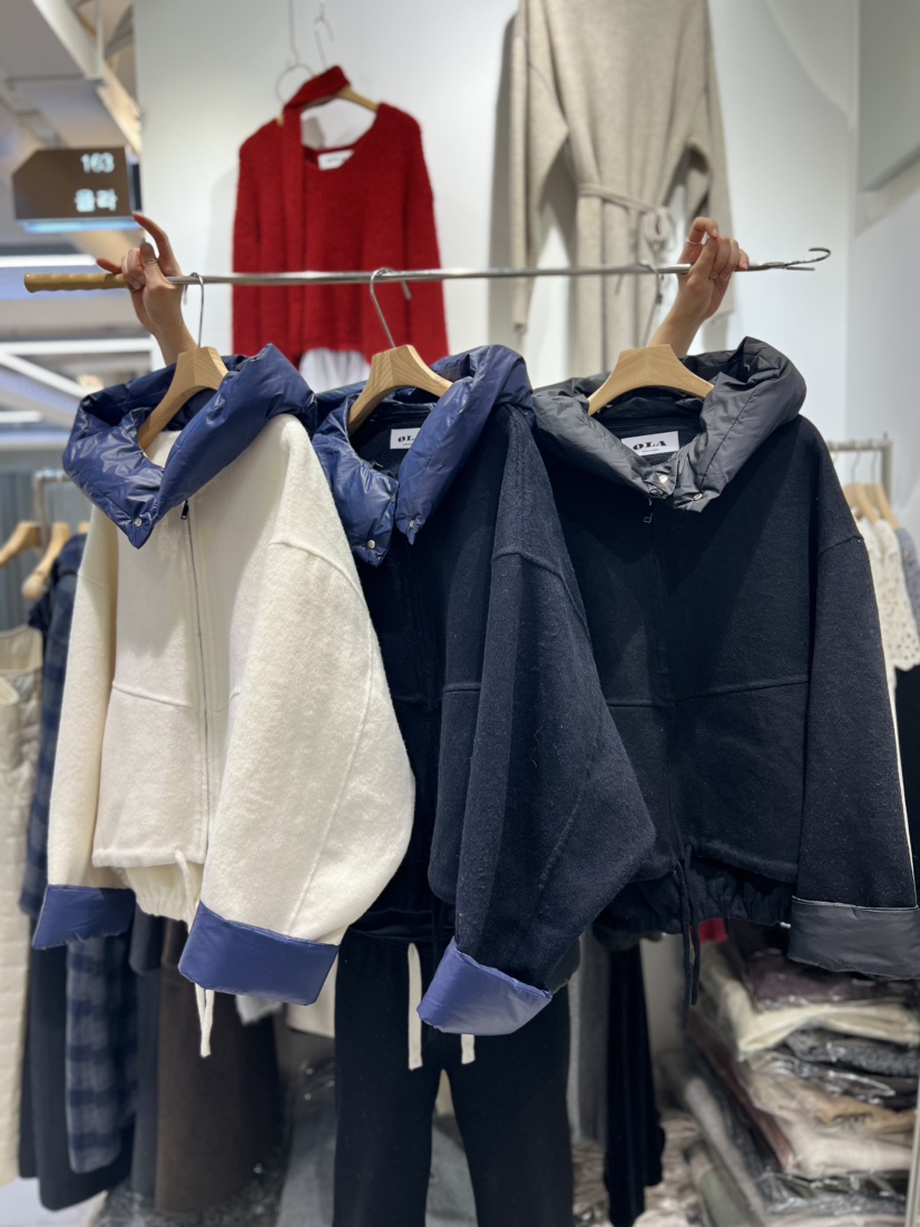 OLA東大門㊣代購女裝新款真品25秋冬人氣職業時尚推薦短款大衣mellor/OLA短款大衣