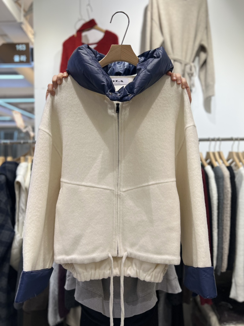 OLA東大門㊣代購女裝新款真品25秋冬人氣職業時尚推薦短款大衣mellor/OLA短款大衣圖色1