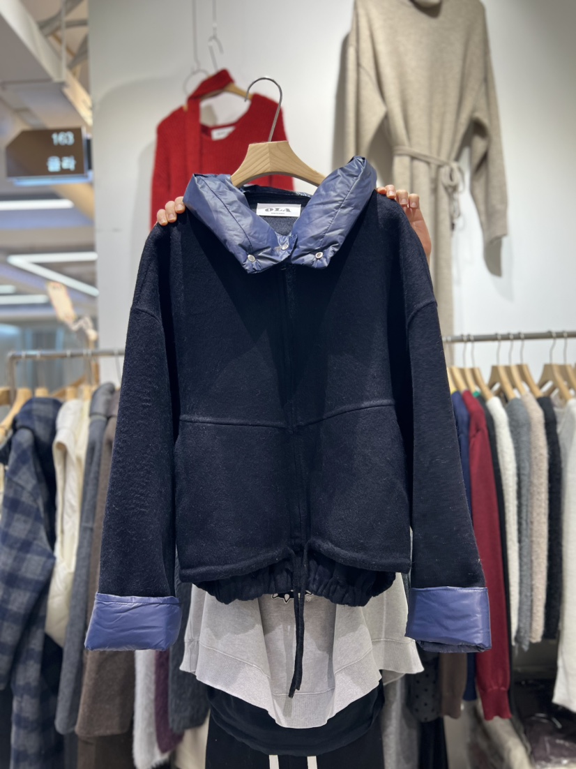 OLA東大門㊣代購女裝新款真品25秋冬人氣職業時尚推薦短款大衣mellor/OLA短款大衣圖色2