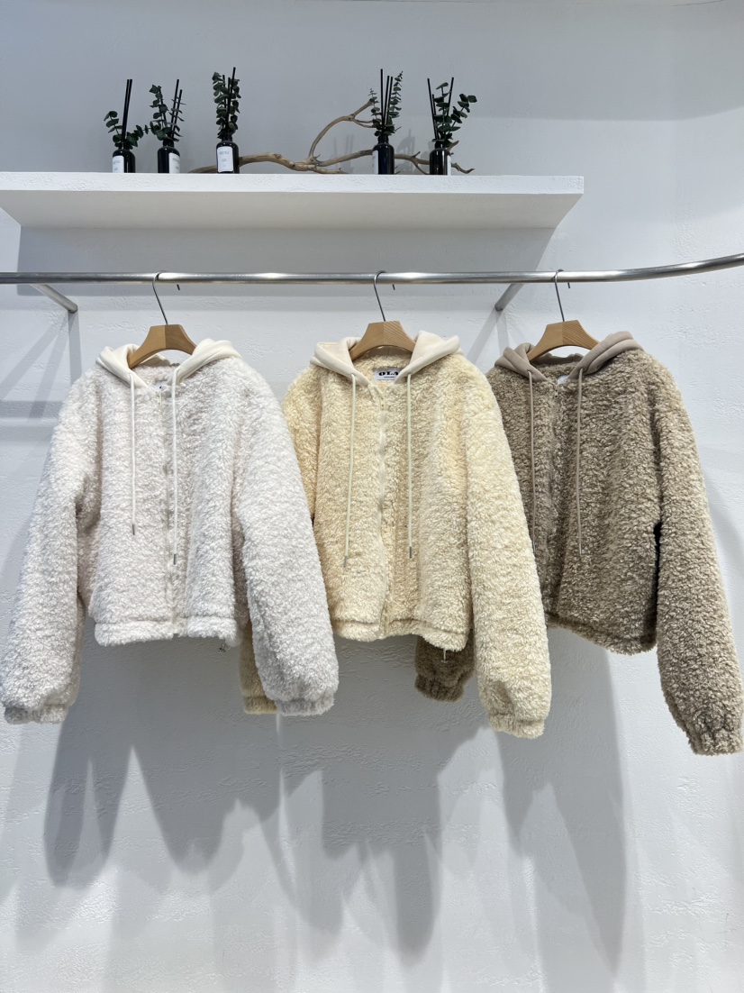 OLA東大門㊣代購女裝新品人氣熱賣職業時尚25秋冬短款大衣拉鏈mellor/OLA短款大衣