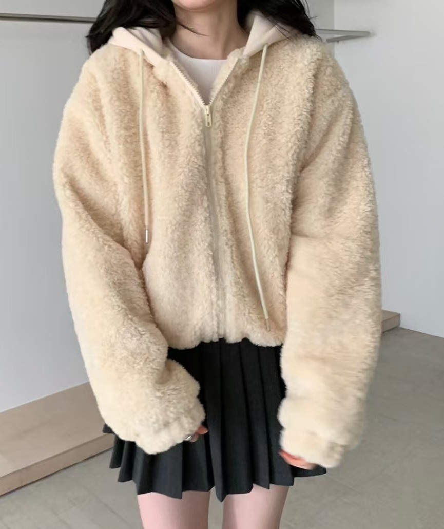 OLA東大門㊣代購女裝新品人氣熱賣職業時尚25秋冬短款大衣拉鏈mellor/OLA短款大衣