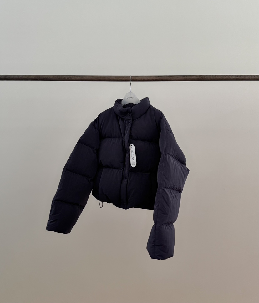 ERUME韓國代購㊣女士新品25秋冬人氣職業休閑真品時尚短款棉服ERUME短款棉服圖色4