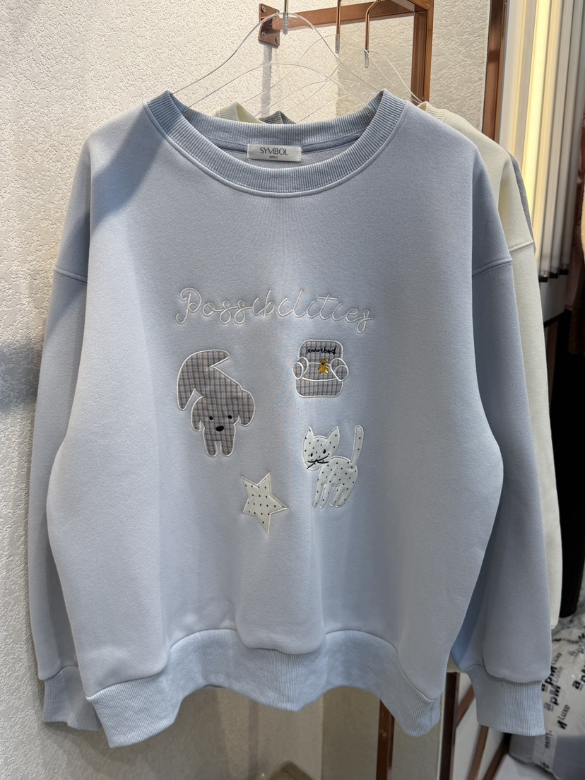 SYMBOL東大門㊣實拍女士新品25秋冬真品職業推薦人氣熱賣衛衣SYMBOL衛衣圖色1